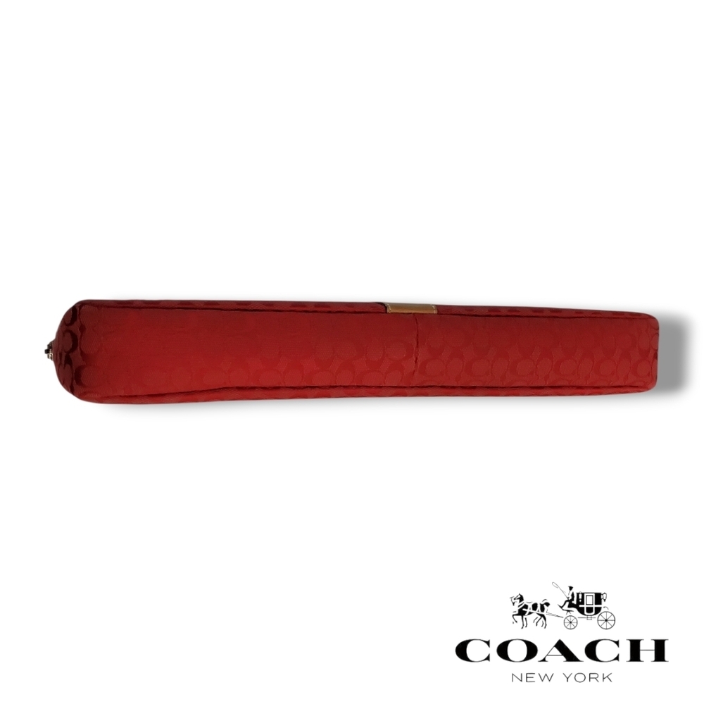 Coach Red Signature Mini C Canvas Tablet/iPad Sleeve – Excellent Condition! 14" - Picture 6 of 8